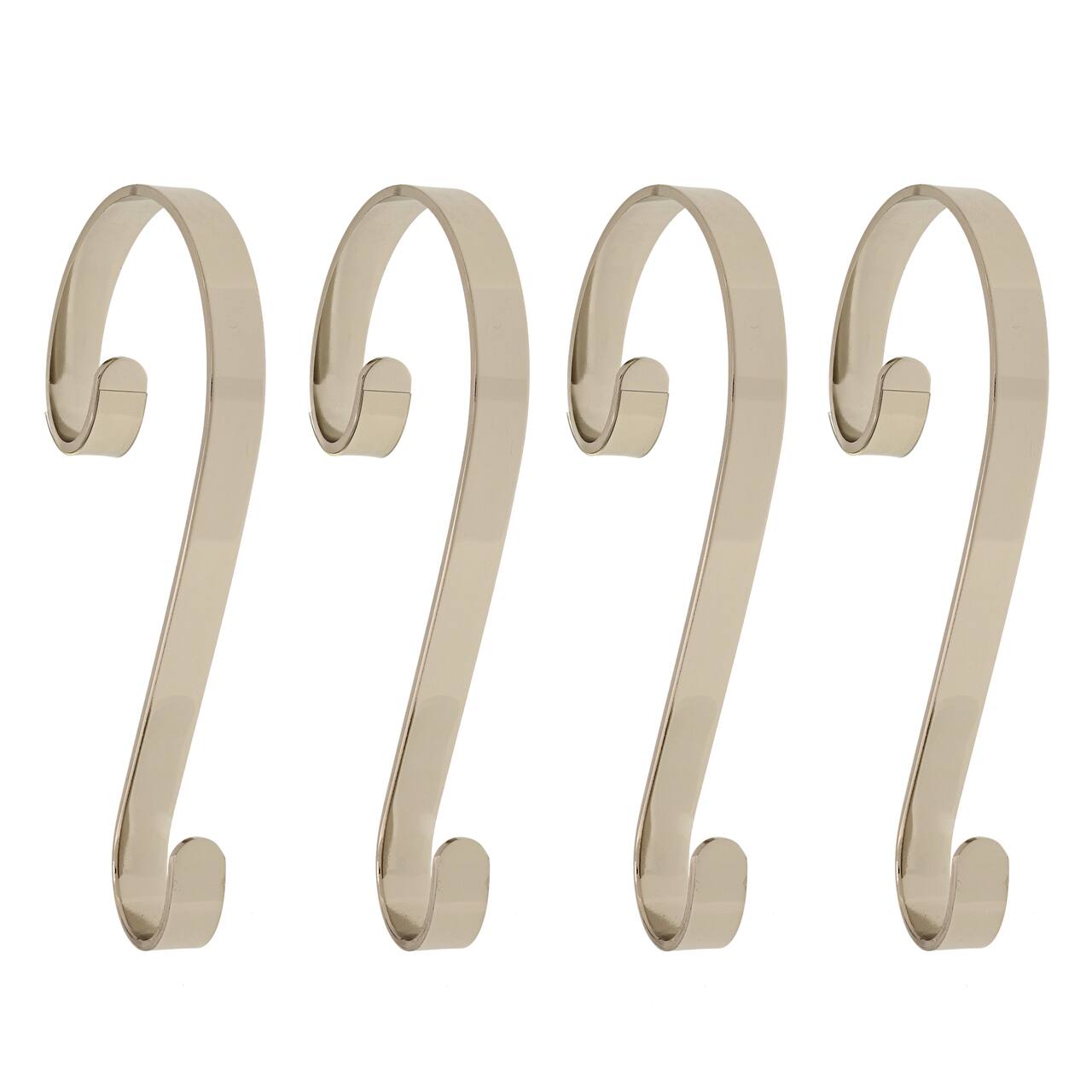 Haute Decor Stocking Scroll® Silver Stocking Holders, 4ct.